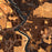 Wisconsin Dells Wisconsin Map Print in Ember Style Zoomed In Close Up Showing Details