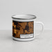 Right View Custom Wisconsin Dells Wisconsin Map Enamel Mug in Ember