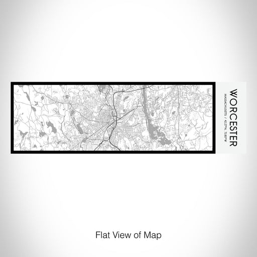 Rendered View of Worcester Massachusetts Map on 10oz Stainless Steel Insulated Cup in Classic with Sliding Lid