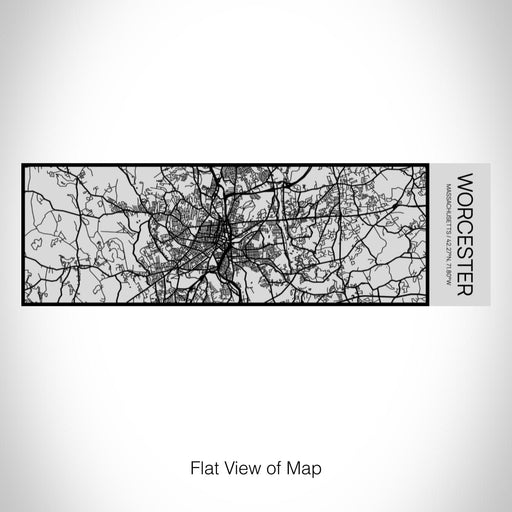 Rendered View of Worcester Massachusetts Map on 10oz Stainless Steel Insulated Cup with Sipping Lid