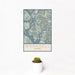 12x18 Wrangell Alaska Map Print Portrait Orientation in Woodblock Style With Small Cactus Plant in White Planter
