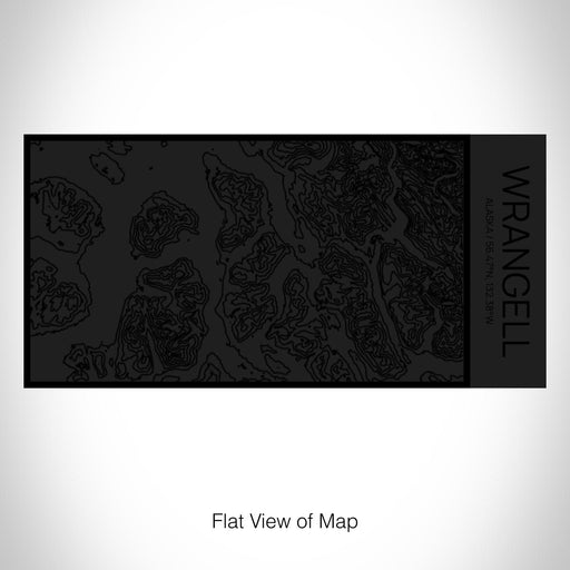 Rendered View of Wrangell Alaska Map on 17oz Stainless Steel Insulated Cola Bottle in Stainless in Matte Black