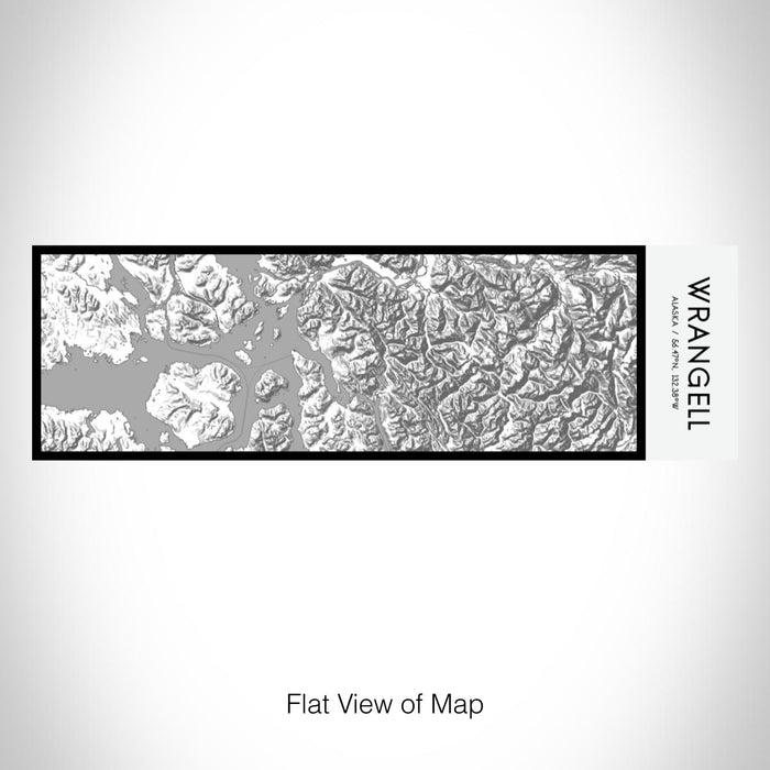 Rendered View of Wrangell Alaska Map on 10oz Stainless Steel Insulated Cup in Classic with Sliding Lid