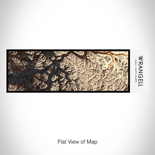 Rendered View of Wrangell Alaska Map on 10oz Stainless Steel Insulated Cup in Ember with Sliding Lid