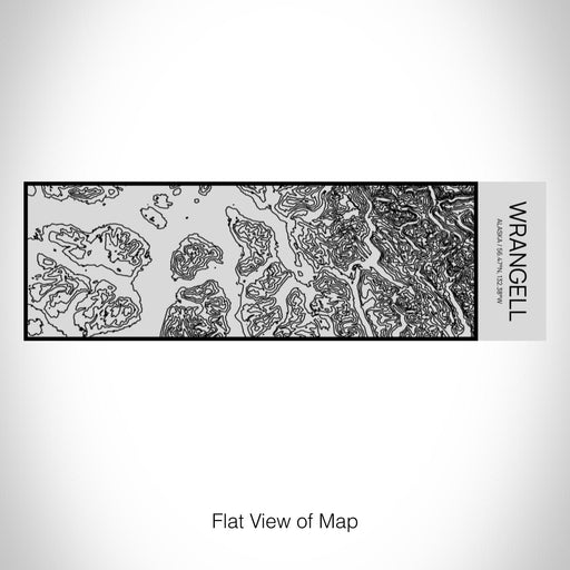 Rendered View of Wrangell Alaska Map on 10oz Stainless Steel Insulated Cup with Sipping Lid