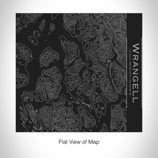 Rendered View of Wrangell Alaska Map on 17oz Stainless Steel Insulated Tumbler in Black