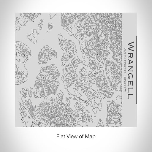 Rendered View of Wrangell Alaska Map on 17oz Stainless Steel Insulated Tumbler