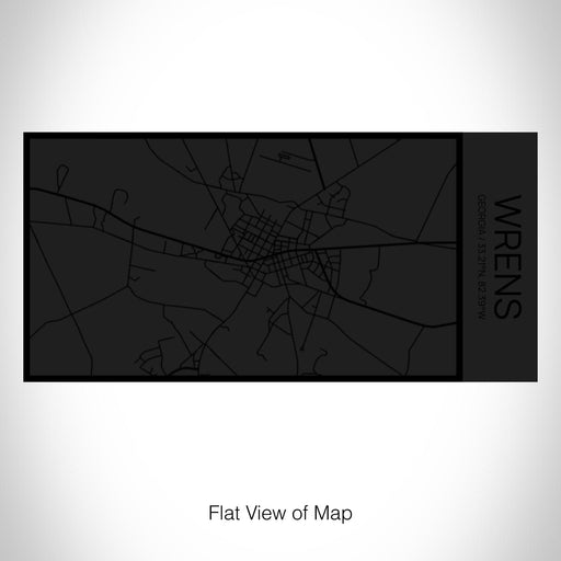 Rendered View of Wrens Georgia Map on 17oz Stainless Steel Insulated Cola Bottle in Stainless in Matte Black
