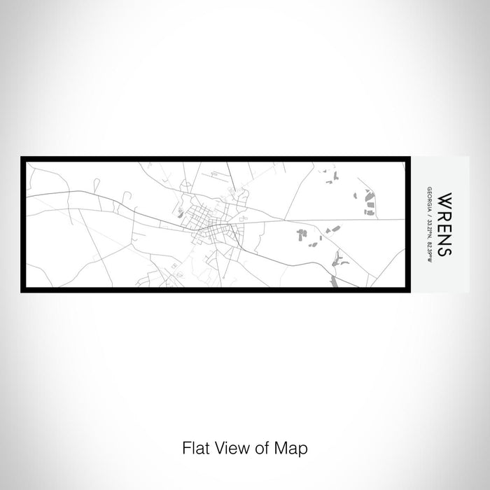 Rendered View of Wrens Georgia Map on 10oz Stainless Steel Insulated Cup in Classic with Sliding Lid