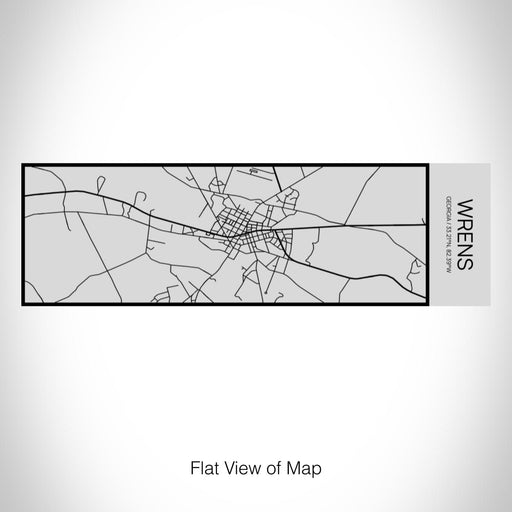 Rendered View of Wrens Georgia Map on 10oz Stainless Steel Insulated Cup with Sipping Lid
