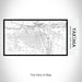 Rendered View of Yakima Washington Map on 17oz Stainless Steel Insulated Bottle with printed classic style map