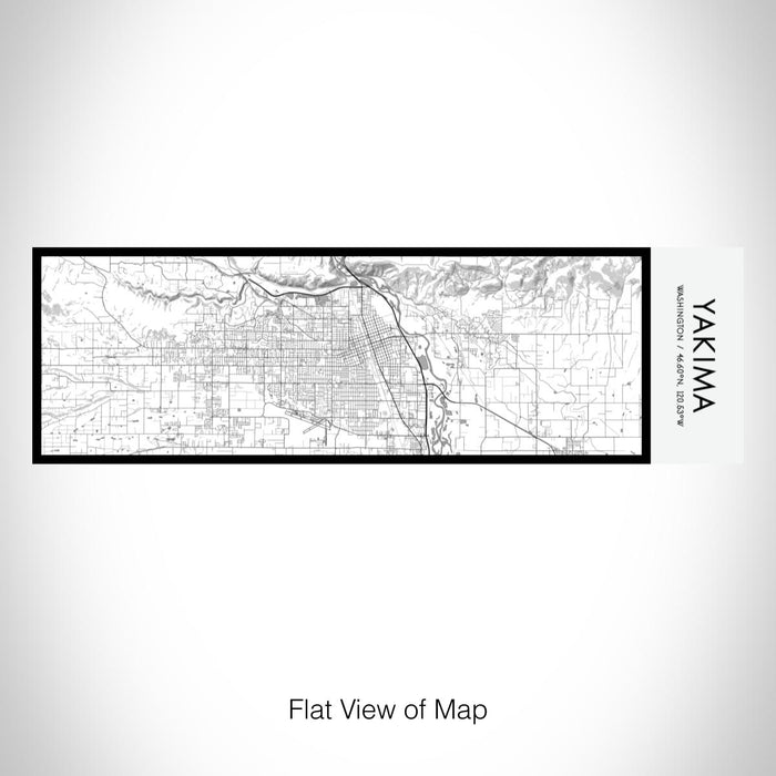 Rendered View of Yakima Washington Map on 10oz Stainless Steel Insulated Cup in Classic with Sliding Lid