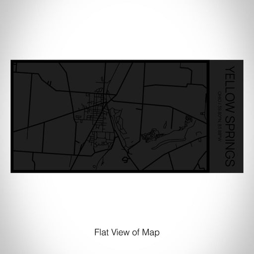 Rendered View of Yellow Springs Ohio Map on 17oz Stainless Steel Insulated Cola Bottle in Stainless in Matte Black