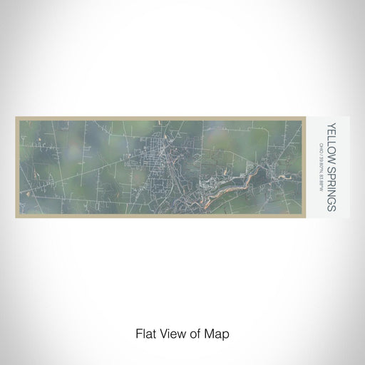 Rendered View of Yellow Springs Ohio Map on 10oz Stainless Steel Insulated Cup in Afternoon with Sliding Lid