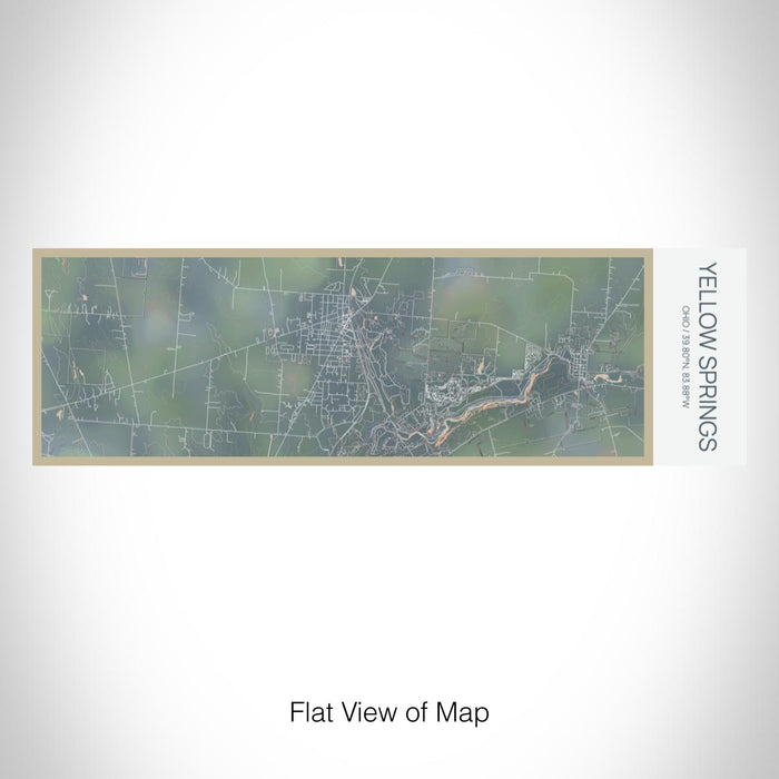 Rendered View of Yellow Springs Ohio Map on 10oz Stainless Steel Insulated Cup in Afternoon with Sliding Lid