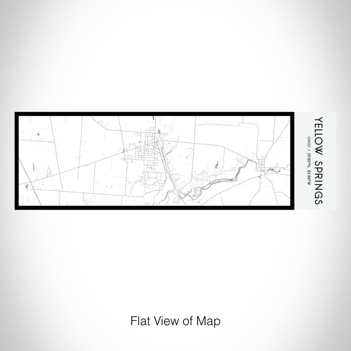 Rendered View of Yellow Springs Ohio Map on 10oz Stainless Steel Insulated Cup in Classic with Sliding Lid