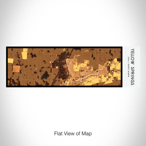 Rendered View of Yellow Springs Ohio Map on 10oz Stainless Steel Insulated Cup in Ember with Sliding Lid