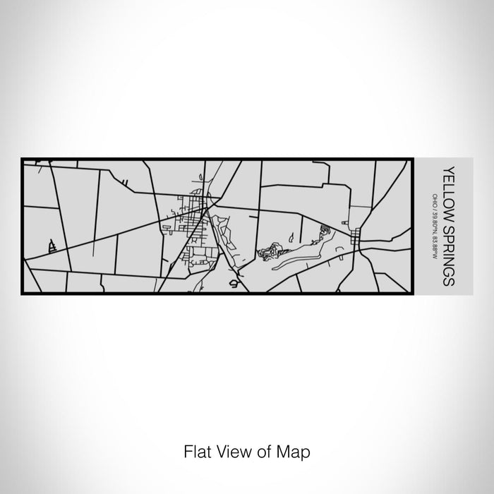 Rendered View of Yellow Springs Ohio Map on 10oz Stainless Steel Insulated Cup with Sipping Lid