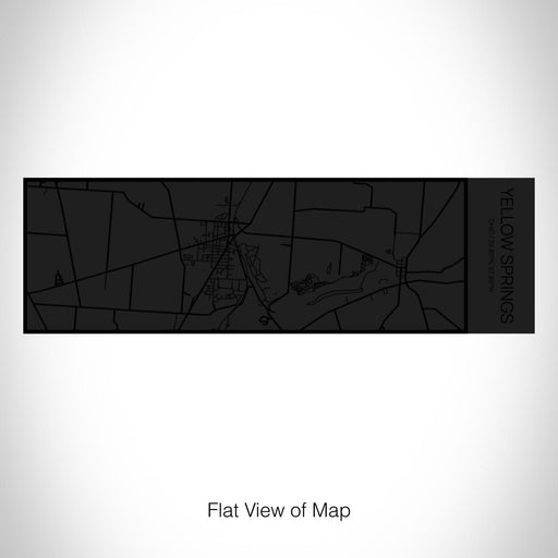 Rendered View of Yellow Springs Ohio Map on 10oz Stainless Steel Insulated Cup in Matte Black with Sliding Lid