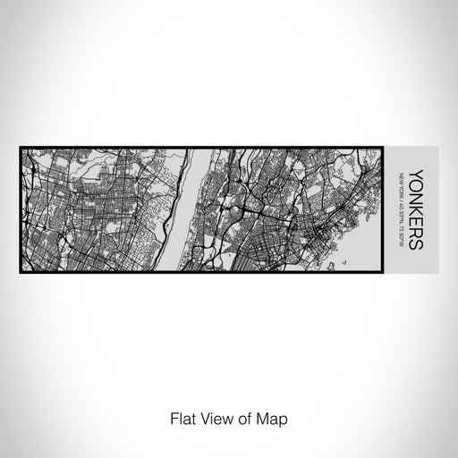 Rendered View of Yonkers New York Map on 10oz Stainless Steel Insulated Cup with Sipping Lid