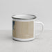 Right View Custom York Maine Map Enamel Mug in Afternoon