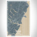 York Maine Map Print Portrait Orientation in Afternoon Style With Shaded Background