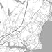 York Maine Map Print in Classic Style Zoomed In Close Up Showing Details