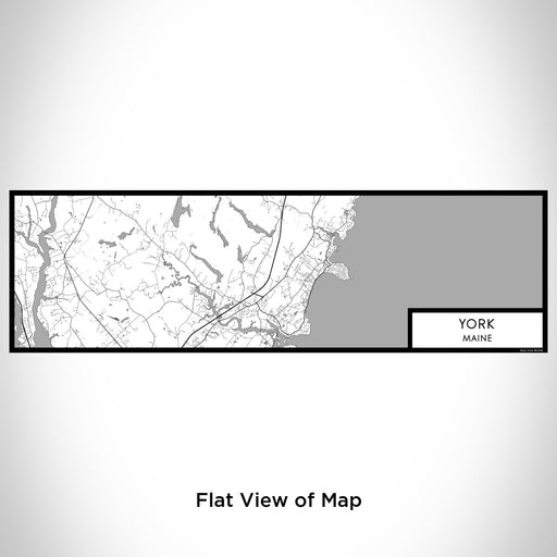 Flat View of Map Custom York Maine Map Enamel Mug in Classic