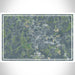York South Carolina Map Print Landscape Orientation in Afternoon Style With Shaded Background