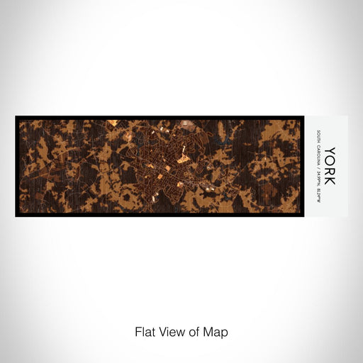 Rendered View of York South Carolina Map on 10oz Stainless Steel Insulated Cup in Ember with Sliding Lid