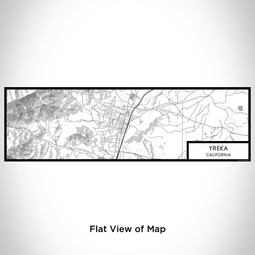 Flat View of Map Custom Yreka California Map Enamel Mug in Classic