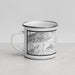 Left View Custom Yreka California Map Enamel Mug in Classic