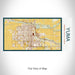 Rendered View of Yuma Arizona Map on 17oz Stainless Steel Insulated Bottle with printed woodblock style map