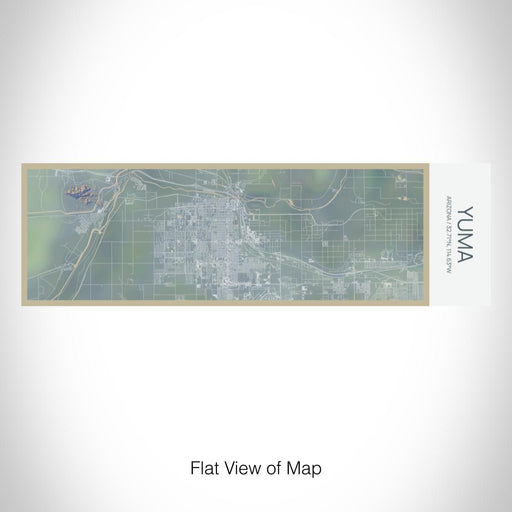 Rendered View of Yuma Arizona Map on 10oz Stainless Steel Insulated Cup in Afternoon with Sliding Lid
