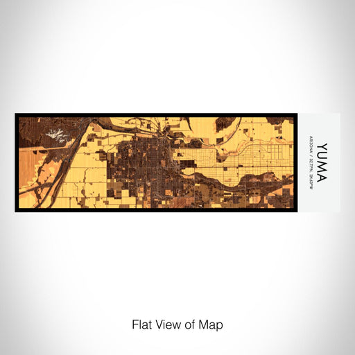 Rendered View of Yuma Arizona Map on 10oz Stainless Steel Insulated Cup in Ember with Sliding Lid