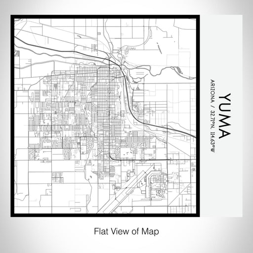 Rendered View of Yuma Arizona Map on 17oz Stainless Steel Insulated Tumbler in Classic Map Style
