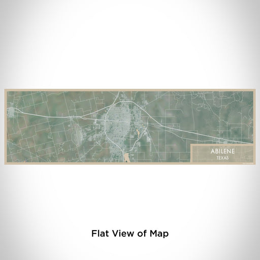 Flat View of Map Custom Abilene Texas Map Enamel Mug in Afternoon