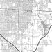 Abilene Texas Map Print in Classic Style Zoomed In Close Up Showing Details