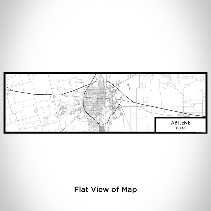 Flat View of Map Custom Abilene Texas Map Enamel Mug in Classic