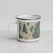 Left View Custom Acadia National Park Map Enamel Mug in Afternoon