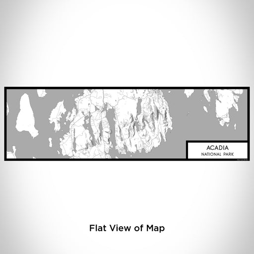 Flat View of Map Custom Acadia National Park Map Enamel Mug in Classic