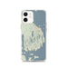 Custom Acadia National Park Map iPhone 12 Phone Case in Woodblock