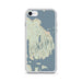 Custom Acadia National Park Map iPhone SE Phone Case in Woodblock