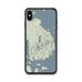 Custom Acadia National Park Map Phone Case in Woodblock