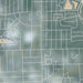 Addison Illinois Map Print in Afternoon Style Zoomed In Close Up Showing Details