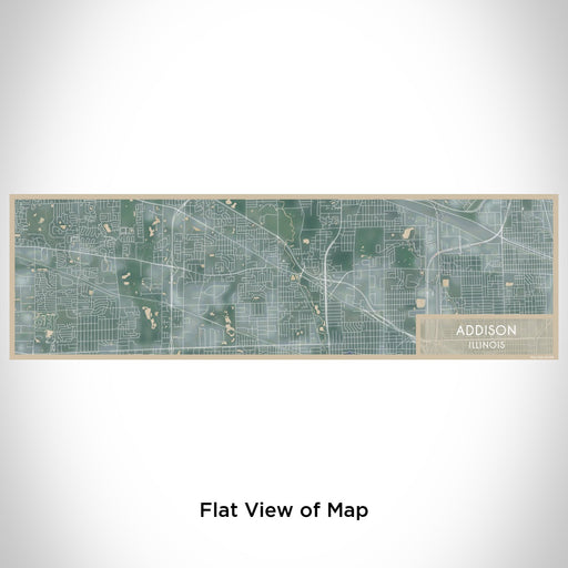 Flat View of Map Custom Addison Illinois Map Enamel Mug in Afternoon