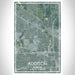 Addison Illinois Map Print Portrait Orientation in Afternoon Style With Shaded Background