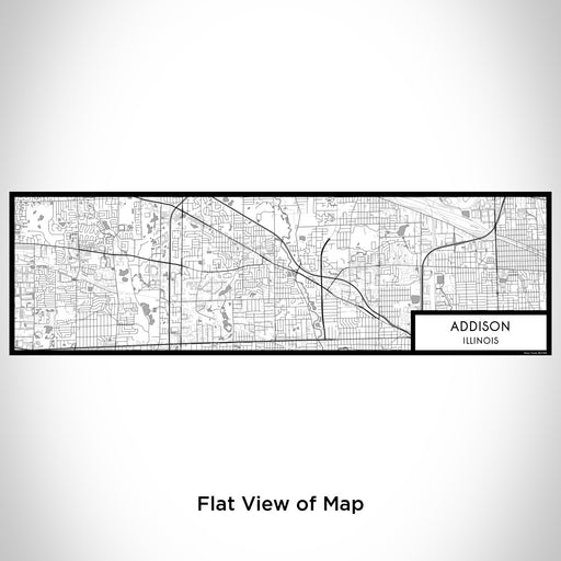 Flat View of Map Custom Addison Illinois Map Enamel Mug in Classic