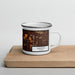 Right View Custom Addison Illinois Map Enamel Mug in Ember