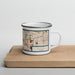 Right View Custom Addison Illinois Map Enamel Mug in Woodblock